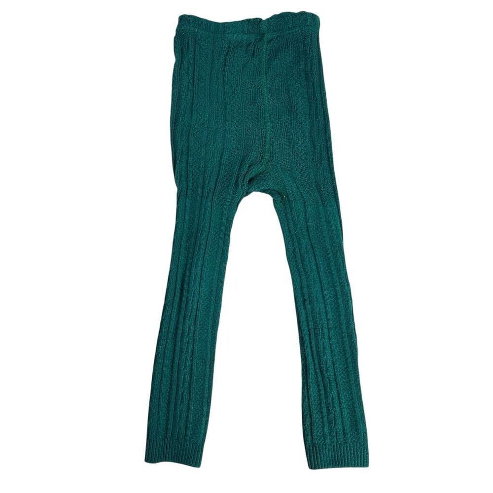 Mini Boden size 4-5 Tights Footless Green
